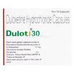 Dulot30 デュロット30、ジェネリックシンバルタ、デュロキセチン30mg 製造情報